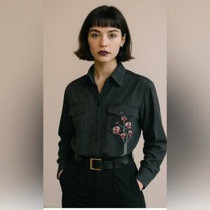 RZST Business Goth Button Up M